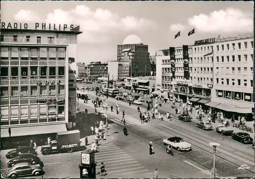 Ansichtskarte Hannover Steintor VW Käfer Beetle Straßen 1959