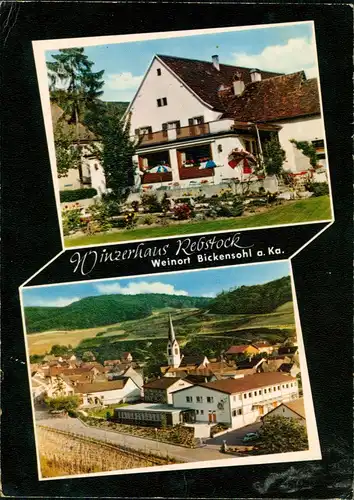 Bickensohl Weinort Kaiserstuhl Winzerhaus Rebstock Inh. Hans Koch 1967