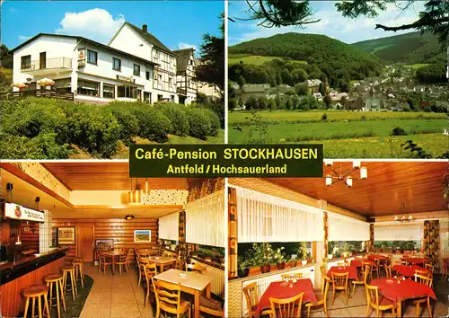 Antfeld-Olsberg Café Restaurant Pension STOCKHAUSEN Innen & Außen 1975