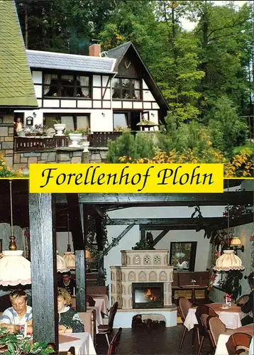 Plohn (Vogtland) Forellenhof Plohn Gasthaus Rodewischer Strasse 1990