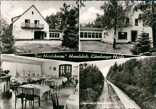 Ansichtskarte Handeloh (Lk Harburg) Hotel - Pension Zur Heidekrone 1963