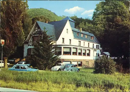 Ansichtskarte Brodenbach Hotel Peifer VW Käfer Beetle 1974