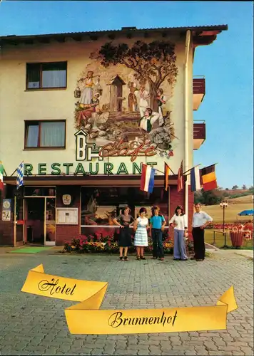 Ansichtskarte Weibersbrunn Hotel-Restaurant Brunnenhof 1978