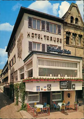 Ansichtskarte Rüdesheim (Rhein) Hotel Traube 1978