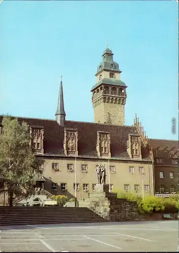 Ansichtskarte Zeitz Rathaus 1984