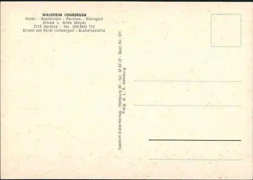 Sprötze-Buchholz in der Nordheide Luftbild Waldheim Lohbergen 1978