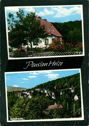 Ansichtskarte Bad Eilsen Pension Holze Talstrasse 2 Ansichten 1960