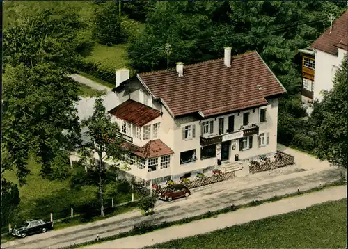 Hohenschwangau-Schwangau HAUS SCHLOSSBLICK Inh. W. Schmidt Luftaufnahme 1960