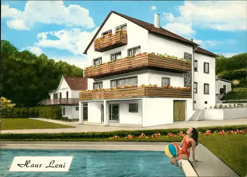 Ansichtskarte Weinähr Privatpension Haus Leni Bes. Helene Hembes 1972