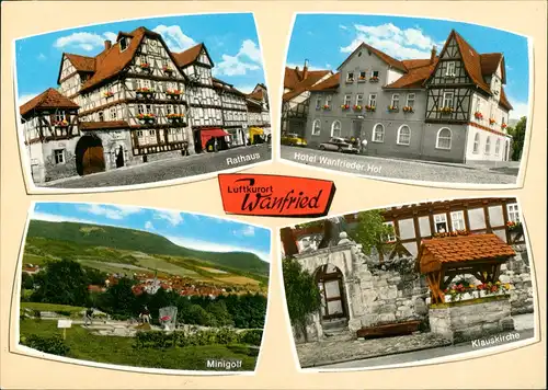 Ansichtskarte Wanfried Mehrbild-AK mit Hotel Pension Wanfrieder Hof uvm. 1970