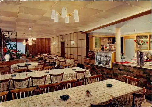 Ansichtskarte Mosbach (Baden) GASTHAUS "ZUM LAMM" - Innen 1964