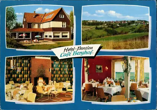 Hohegeiß-Braunlage Hotel Pension Café Berghof E. Köster 4 Ansichten 1970