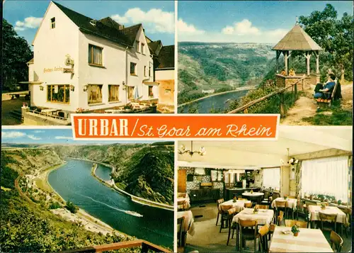 Urbar-Sankt Goar Gasthaus Pension LORELEY Rheingoldstrasse Rhein 1970