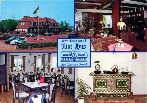 List auf Sylt Cafe-Restaurant List Hüs, Hafenstrasse, Bes. Fam. Wittrock 1987