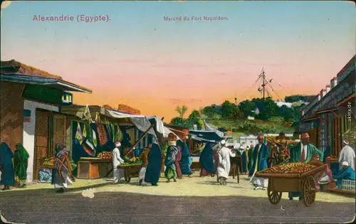 Alexandrien Alexandria الإسكندرية‎, al-Iskandariyya Marche Fort Napoleon  1914