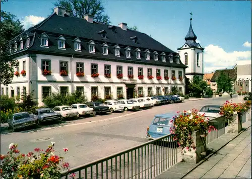 Bad Neustadt a.d. Saale Schloß Badehotel ua. VW Käfer, div. Modelle 1975