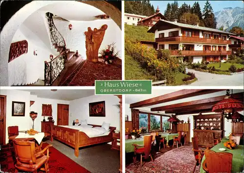 Oberstdorf (Allgäu) HAUS WIESE Hotel Garni Stillachstraße, Innenansichten 1980