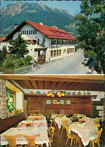 Oberstdorf (Allgäu) Gasthof Hotel Wilde Männle Außen-/Innenansicht 1960