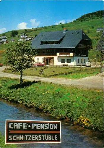 Bernau im Schwarzwald Café-Restaurant Pension SCHNITZERSTÜBLE, OT Weierle 1970