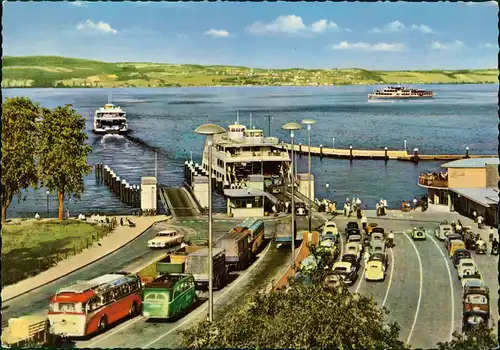 Ansichtskarte Konstanz Landeplatz Staad der Autofähre 1968