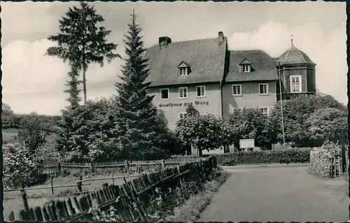 Ansichtskarte Mengeringhausen-Bad Arolsen Gasthof zur Burg 1959