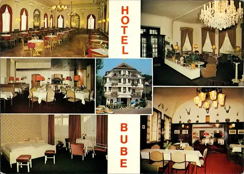 Bad Berneck im Fichtelgebirge Hotel Bube Inhaber Hans Richter KG Innen 1975