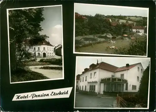 Ansichtskarte Körperich Hotel Pension ETSCHEIDT 3 Echtfoto-Ansichten 1965