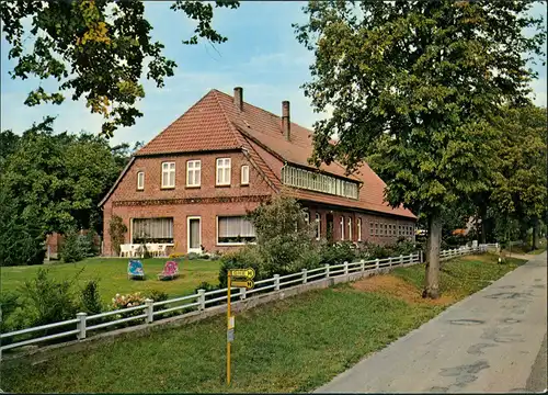 Borstel in der Kuhle-Bispingen Bus-Haltestelle a.d. Pension  1970