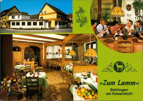 Bahlingen am Kaiserstuhl Landgasthof Metzgerei Zum Lamm Bes. Familie Boos 1990