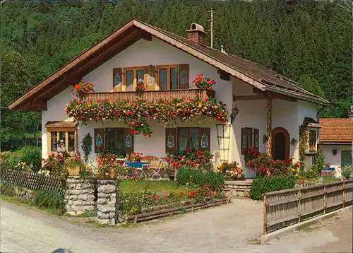 Ansichtskarte Ettal Haus Peter Pest Sonnenbergweg OT Graswang Oberbayern 1980