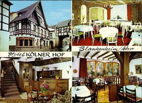 Blankenheim (Ahr) HOTEL KÖLNER HOF Bes. Lienke Ahrstrasse Innen & Außen 1970