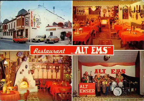 Ansichtskarte Bad Ems Restaurant ALT EMS Außen- & Innenansichten 1983