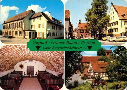 Burgheim-Lahr (Schwarzwald) Gasthof Pension Grüner Baum Inh. Fam. Feger 1978