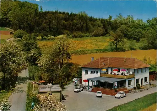 Waldkatzenbach-Waldbrunn (Odenwald) Gaststätte Pension VW Käfer ua. 1984