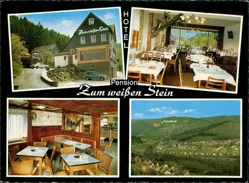 Kirchen-Katzenbach Hotel Pension ZUM WEISSEN STEIN Außen & Innenansichten 1965