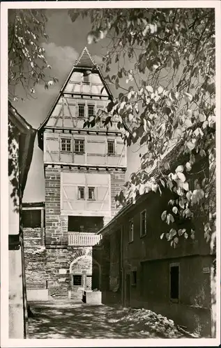 Ansichtskarte Weil der Stadt Straßenpartie 1963