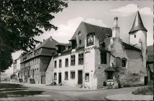 Bernkastel-Kues Berncastel-Cues Straßenpartie am Cusanushaus 1962