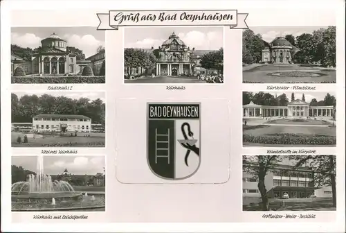 Ansichtskarte Bad Oeynhausen MB - Kuranlagen 1960 Leporello