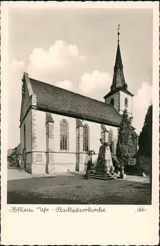 Ansichtskarte Hofheim Partie an der Stadtpfarrkirche 1939