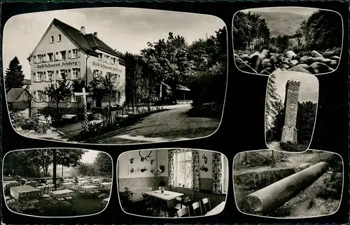 Ansichtskarte Reichenbach-Lautertal (Odenwald) Felsberg Odenwald Gasthaus 1964