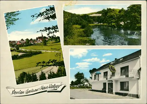Ansichtskarte Winterspelt Mehrbildkarte Pension Gasthaus Haus Holper 1971