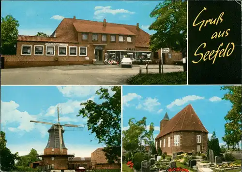 Ansichtskarte Seefeld (Holstein) Gruss AK mit Gaststätte Paul Nieswandt 1977