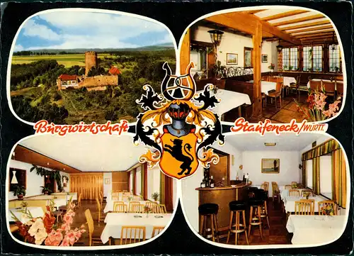 Ansichtskarte Salach Burg Staufeneck Burggaststätte Innenansichten 1960