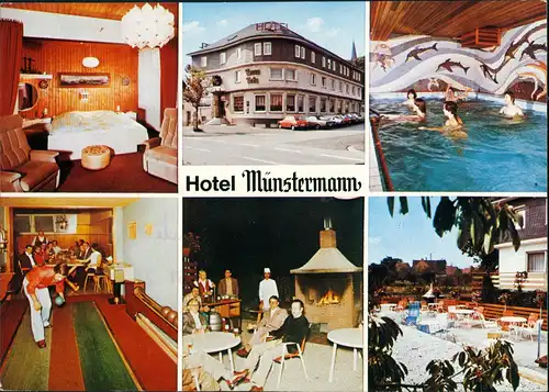 Haaren (Bad Wünnenberg) Hotel MÜNSTERMANN Haaren über Paderborn 1976