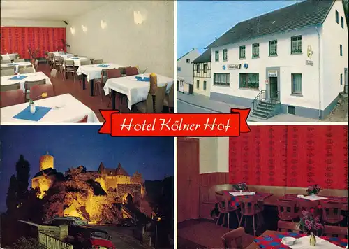 Heimbach (Eifel) Hotel Kölner Hof, Hengebachstrasse Innen & Außenansichten 1970