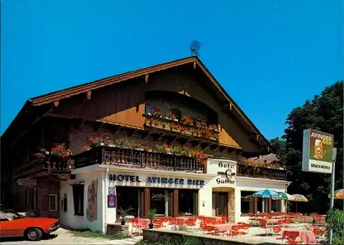 Ansichtskarte Weyarn Region Mühltal Weyarn Hotel Gasthof Bruckmühle 1975