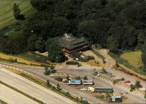 Reinfeld (Holstein) Bundesautobahn-Raststätte Trave Luftbild 1983