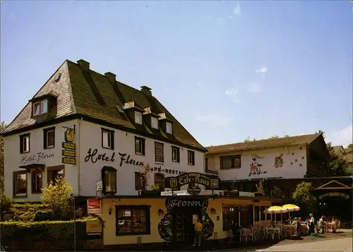 Ansichtskarte Edertal Hotel Floren Restaurant Café Bierbar 1975