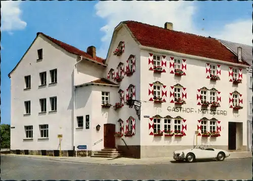 Niederaula Schlitzer Hotel Restaurant Metzgerei, seltenes Auto 1965