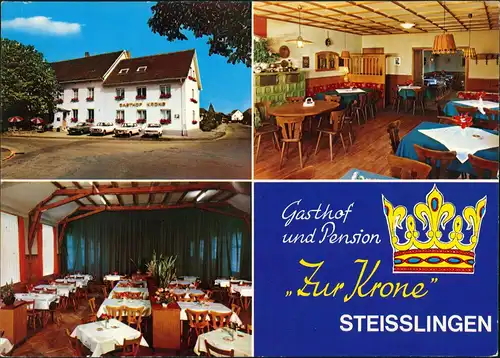 Steißlingen Gasthof Pension Zur Krone Bes.: Schadt Innen-/Außenansichten 1970